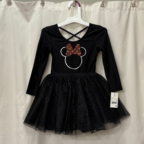 NWT - Disney Minnie Mouse Girls Dance Leotard w/ Attached Tutu - Size 3T - Picture 1 of 5